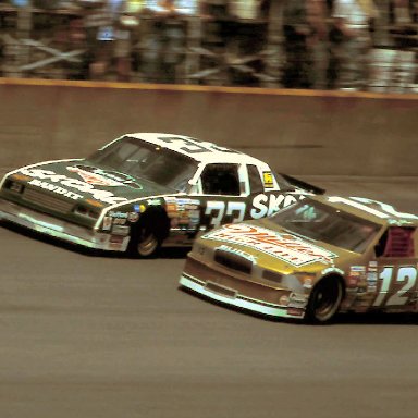 #33 Harry Gant #12 Mike Alexander 1988 Miller High Life 400 @ Michigan