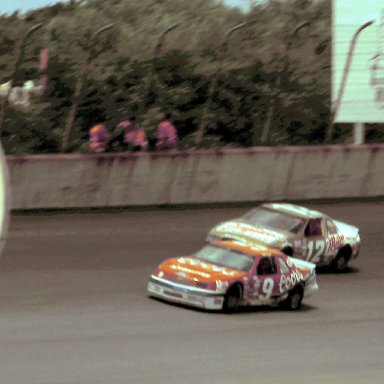 #9 Bill Elliott #12 Mike Alexander 1988 Miller High Life 400 @ Michigan