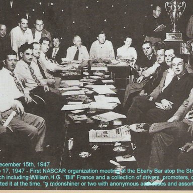 NASCAR orgionational meeting Dec 15, '47