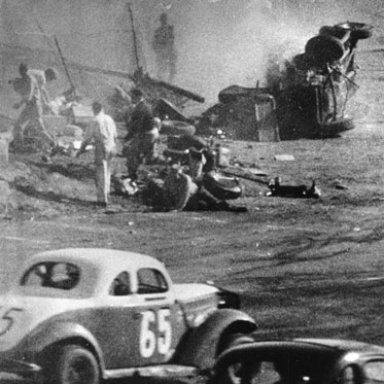 1957 Pete Corey Langhorne Pit Crash