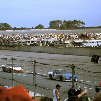 #10 Ken Bouchard #93 Charlie Baker #7 Alan Kulwicki 1989 1st Twin 125 Qualifying Race @ Daytona