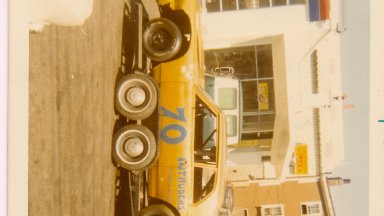 intruders car ready for a night at Atlantic Speedway.... Glen Walkers gas station