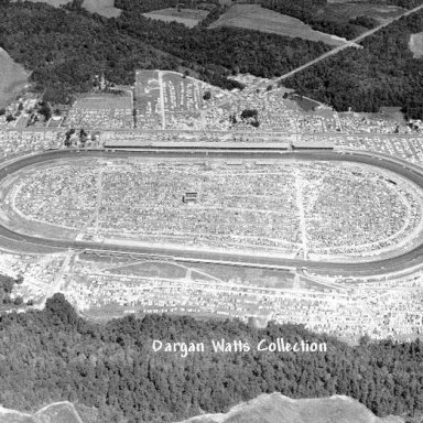 Darlington Raceway before it was filpped