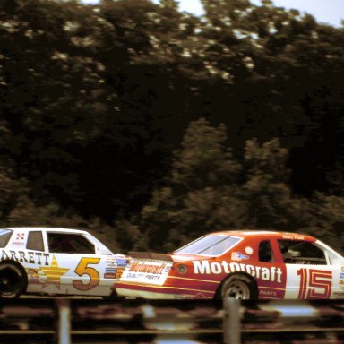 #15 Ricky Rudd #5 Geoff Bodine 1986 The Budweiser at the Glen