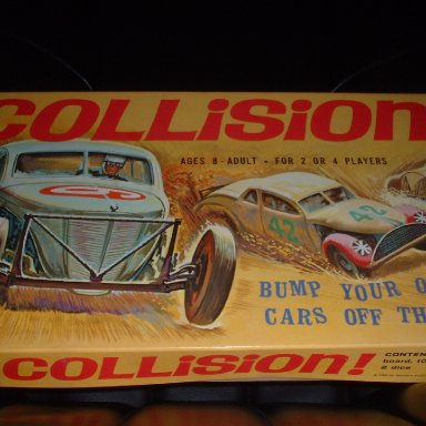 "Collision" 1969 Modified Stock Car Racing Board Game