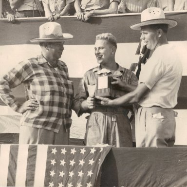 Charles Tidwell Accepting Trophy