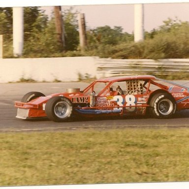 Jerry Cook #38 at Shangri-La (Tioga) in 1982