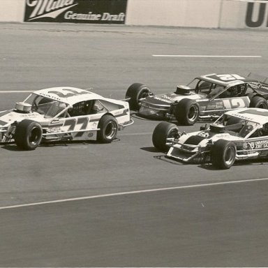 Rick Fuller #77, Mike McLaughlin #12 and Tony Hirschman #1