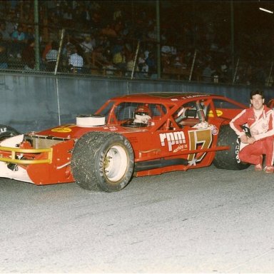 Tim Mangus #17 at Oswego in 1987