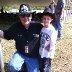 Tim Leeming and boy in matching cowboy hats