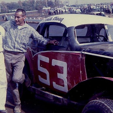 Fred and  Dutch Hoag at Langhorne. DeCarr collection photo.