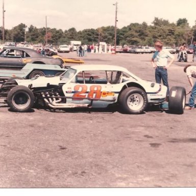 George in an early vega in the pits at Islip