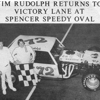 Jim Rudolph (Ransomville, N.Y.) at Spencer Speedway