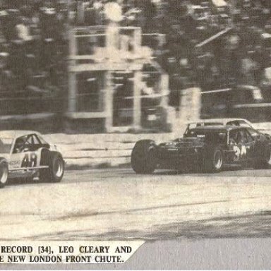 Potter in Rollie Lindblad's Ford Escort #48 out in front of Larry Record #34 and Corky Cookman