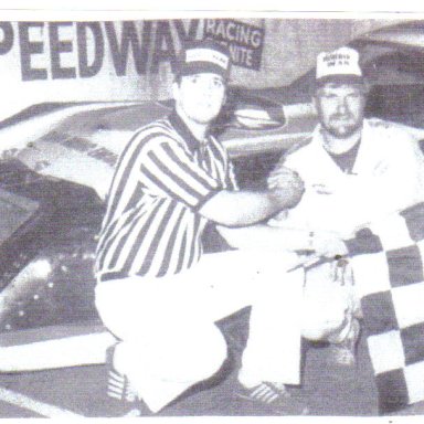 NASCAR Sprint Cup flagman RickMonroe @ Shadybowl     1981