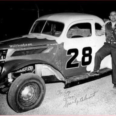 Sparky Belmont in the Garuti Bros. modified