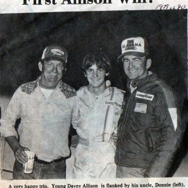 DAVEY,S FIRST WIN IN RACING
