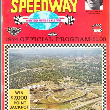 1974 Nashville Speedway track program