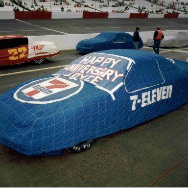 Wood Bros/Kyle Petty Ford on the Grid at Atlanta Nov 1985