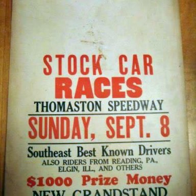 1946 Thomaston Speedway, GA.