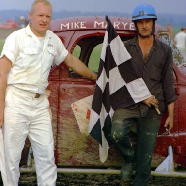 Mike Marye with starter (I believe) Whitey Gorsuch