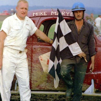 Mike Marye with starter (I believe) Whitey Gorsuch