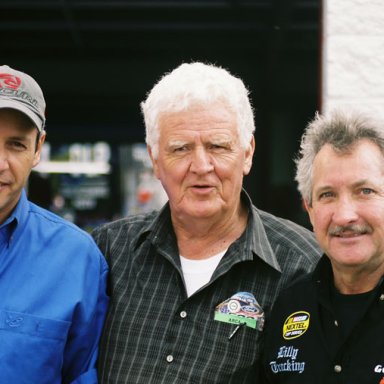 Kirk Shelmerdene, James Hylton and Phil Harris