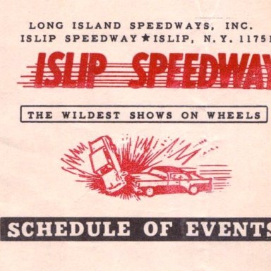 ISLIP SPEEDWAY..