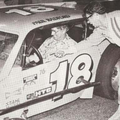 1982...Paul Radford has just won his 43rd Bowman Gray modified race