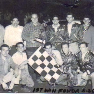 won his first feature win at Fonda May 20th 1961