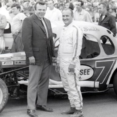 Mitch Smith with Dutch Hoag's coupe