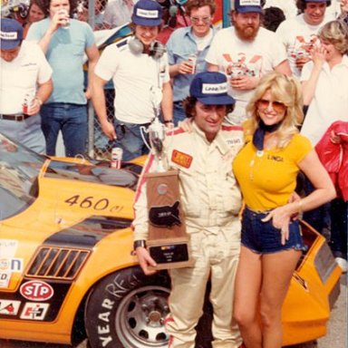 Richie With Linda Vaughn at Daytona.