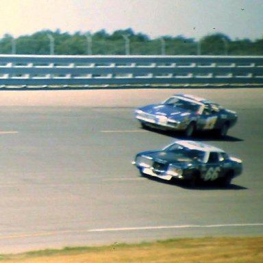 USAC #66 Dick Beinlich #17 Harry Cooper 1974 Twin 200 @ Michigan