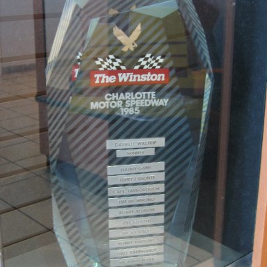 Inaugural 1985 The Winston trophy