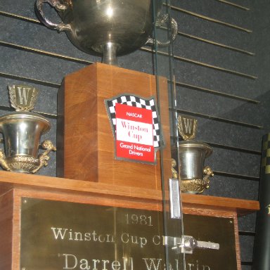 1981 Winston Cup trophy