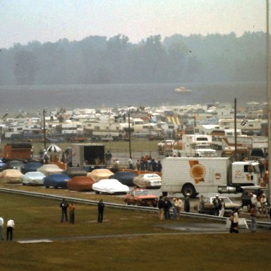 Champion Spark Plug 400 Sunday August 21, 1977 .... rain