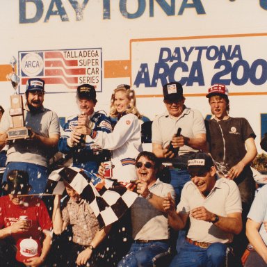 1985 Daytona ARCA 200 victory lane