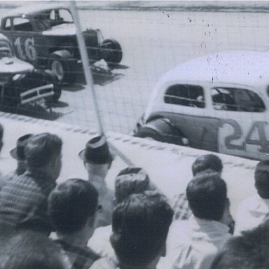 H.E. Vineyard,Lil Bill Corum,M.C. Kerr at Knoxville Raceway