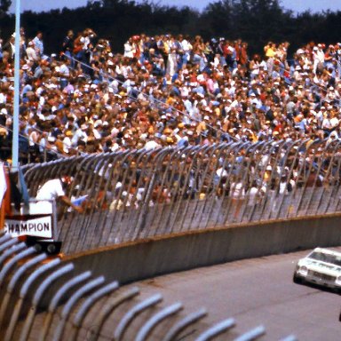 #88 Darrell Waltrip #21 David Pearson 1977 Champion Spark Plug 400 @ Michigan