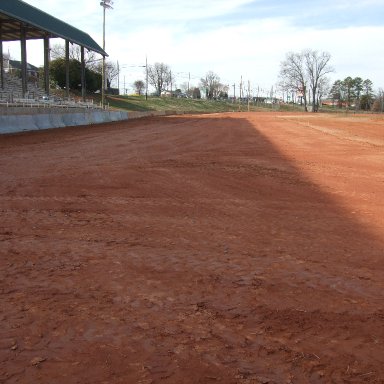 Front stretch looking into turn #4
