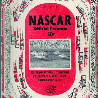 1959 NASCAR Program