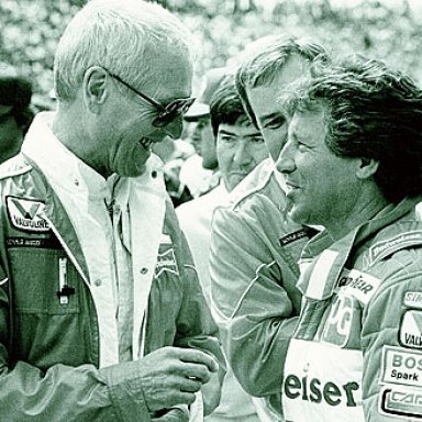 Paul Newman and Mario Andretti