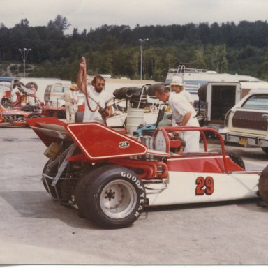 Cliff Hucul with Rear engine supermodified.