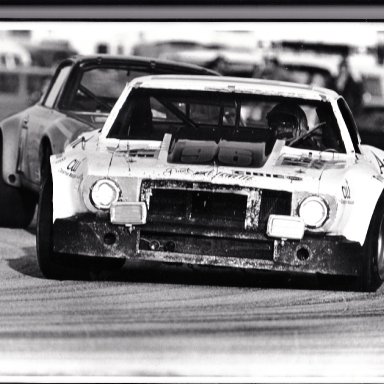 Gene Aggrivating some Porsches at Daytona