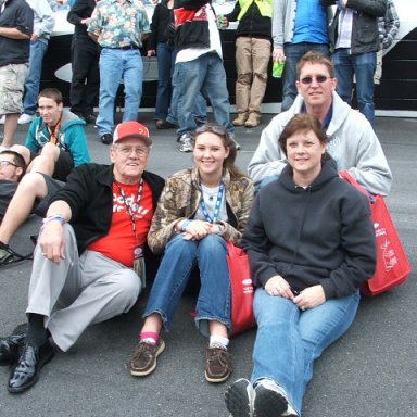 Emailing: My Family on the track at Daytona 500 2012