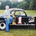 Melvin Corum with Tazewell Speedway track champion trophy