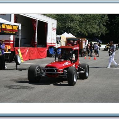 Ralph Monhay's supermodified  Modified at Langley speedwa 2008