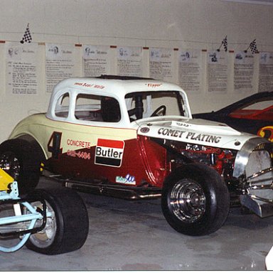 old time restored Ford coupe stock car