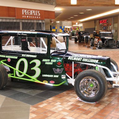 another old time stock car on display