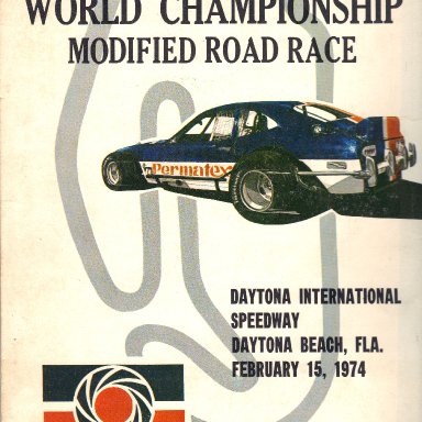 '74 Daytona Permatex Modified Race press kit